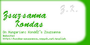 zsuzsanna kondas business card